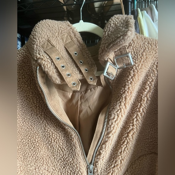 H&M Camel Sherpa Jacket - Picture 3 of 3